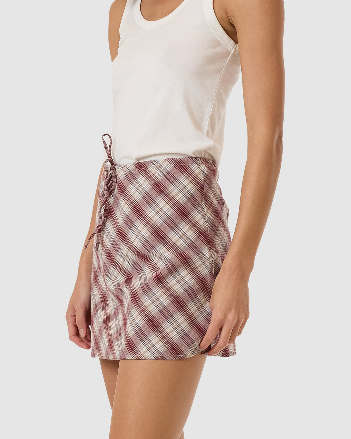 WOMENS GOOD TURN BIAS MINI SKIRT