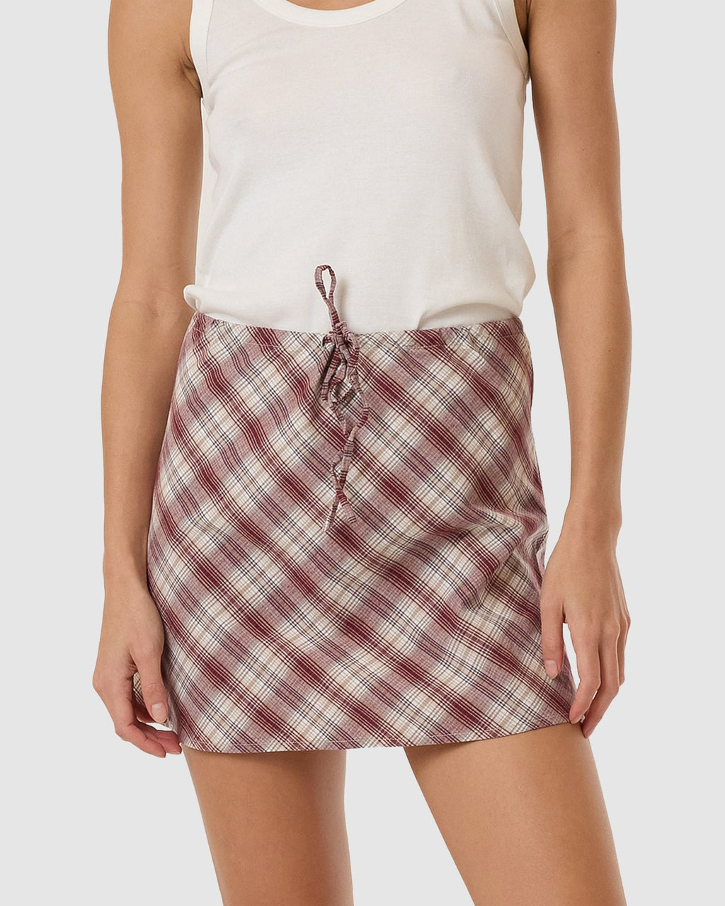 WOMENS GOOD TURN BIAS MINI SKIRT