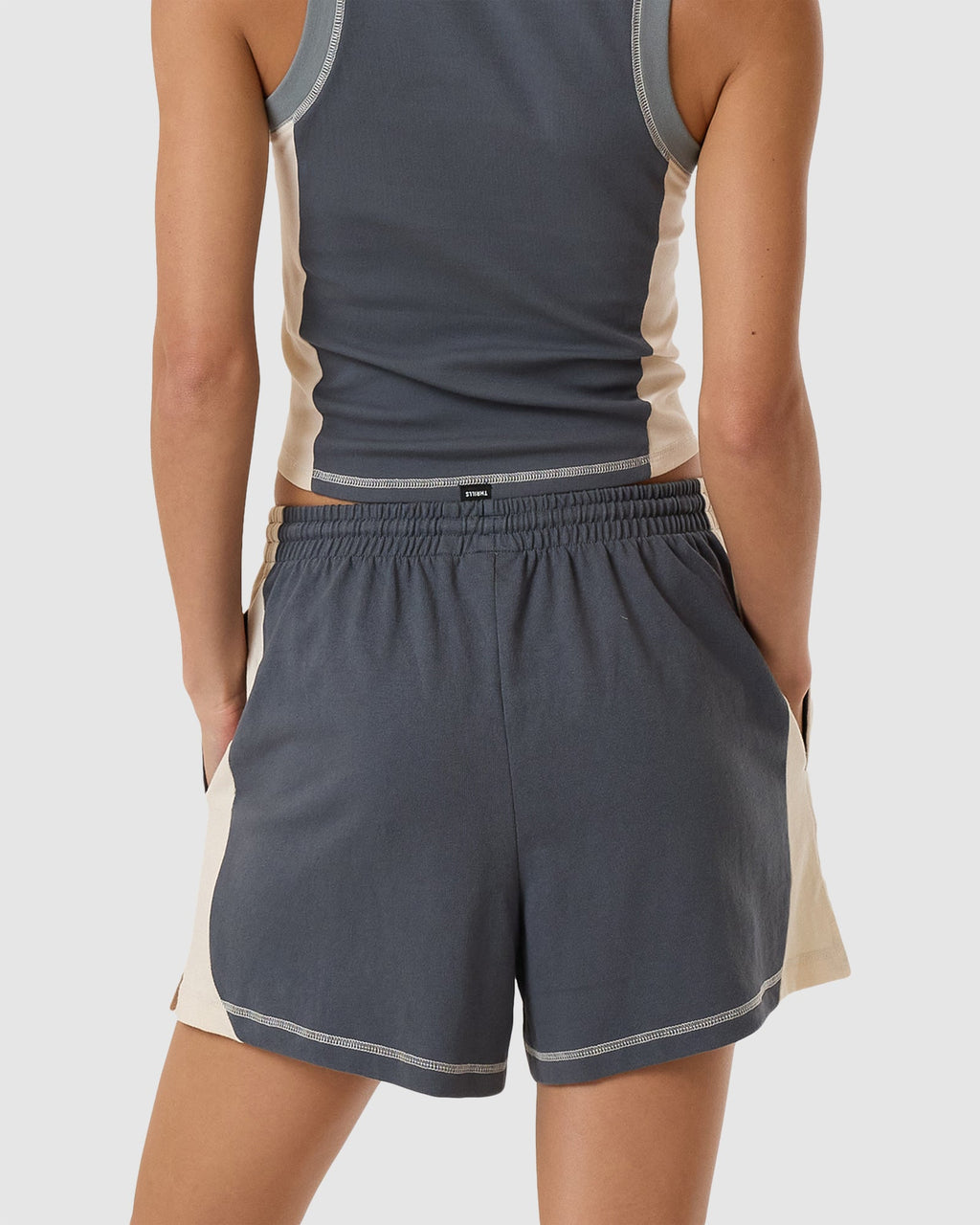 WOMENS GRIP JERSEY ELASTIC WAIST SHORTS