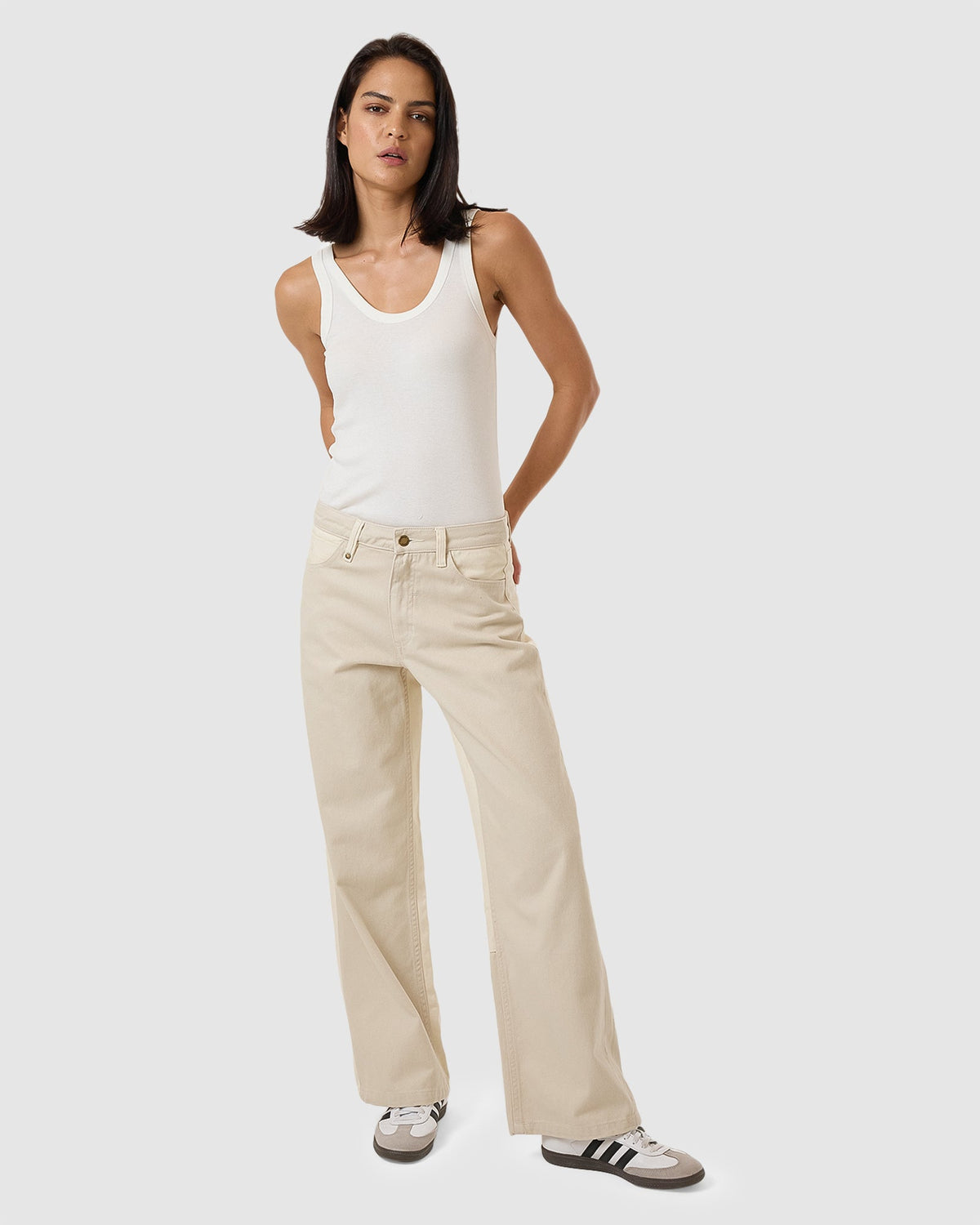 WOMENS PIECES BILLIE LOW DENIM JEANS