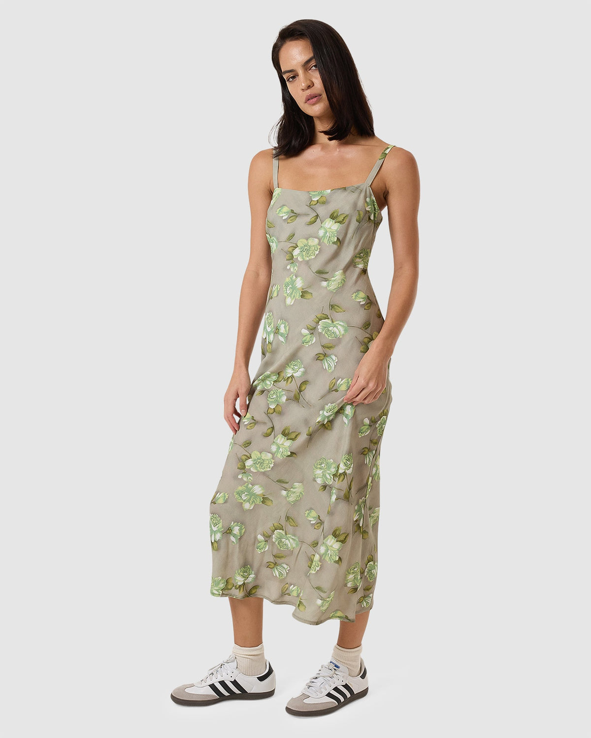Womens Amoroso Bias Midi Dress
