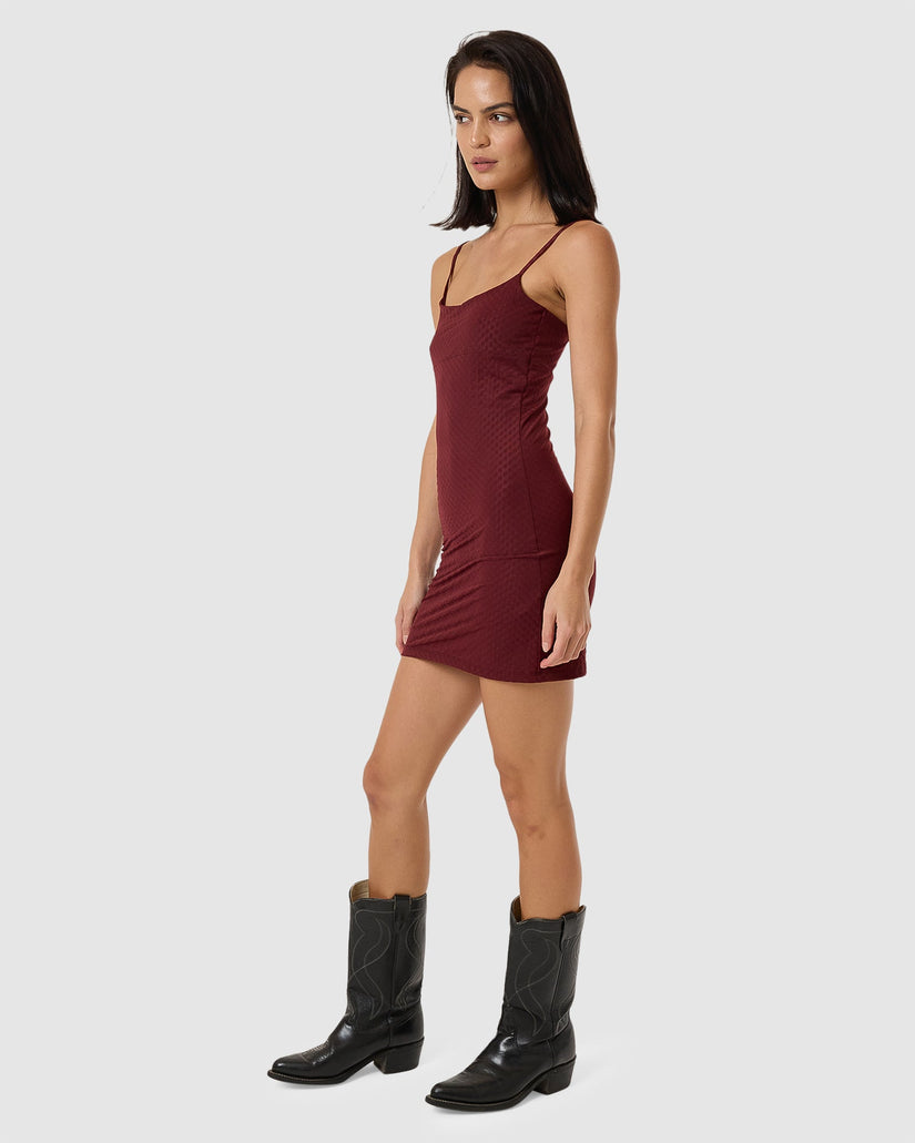WOMENS PETRA MESH MINI DRESS