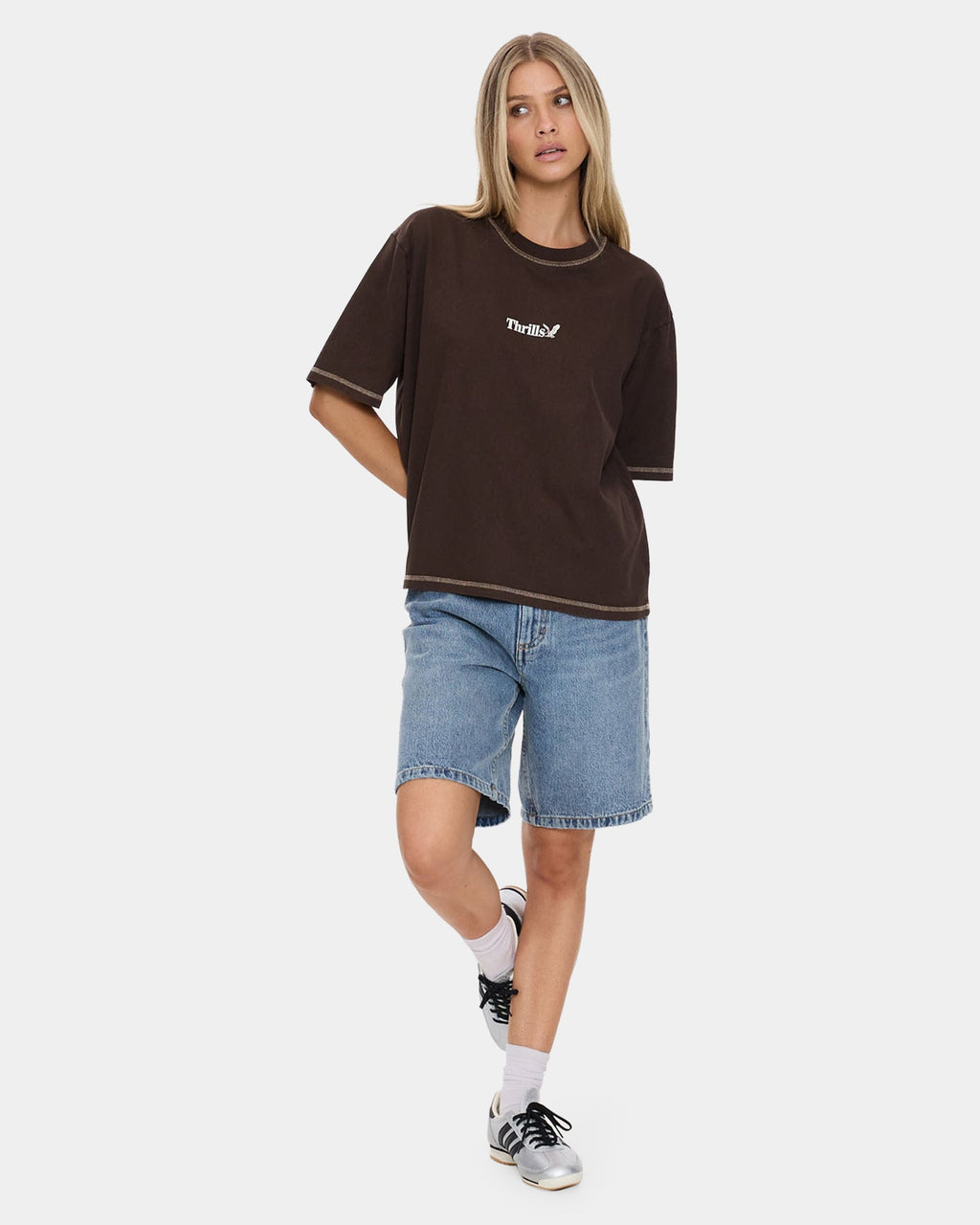Womens Thrills Workwear Square T-Shirt
