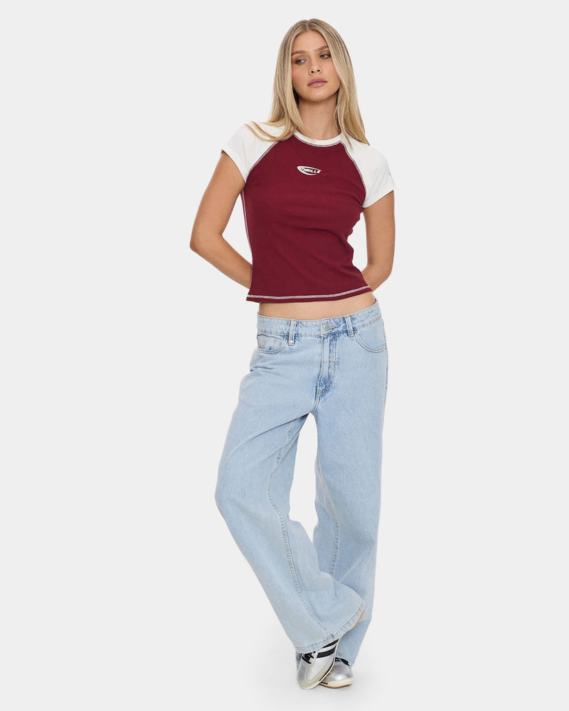 Womens Playing For Keeps Raglan T-Shirt