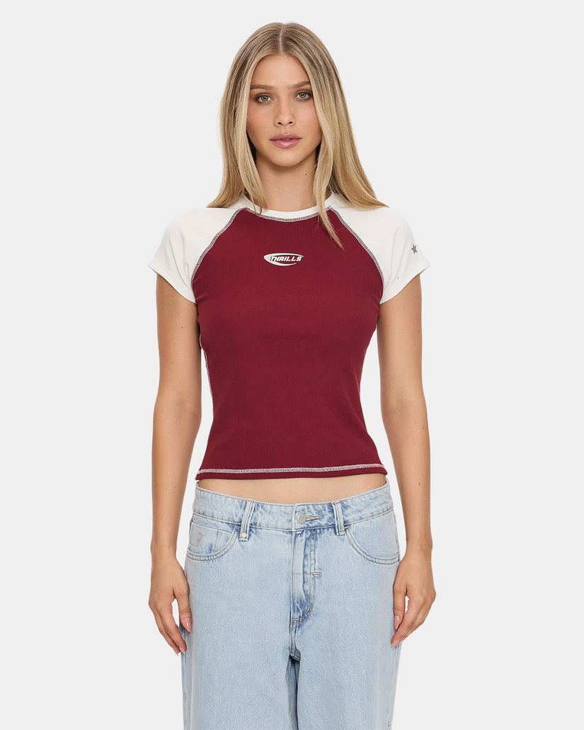 Womens Playing For Keeps Raglan T-Shirt