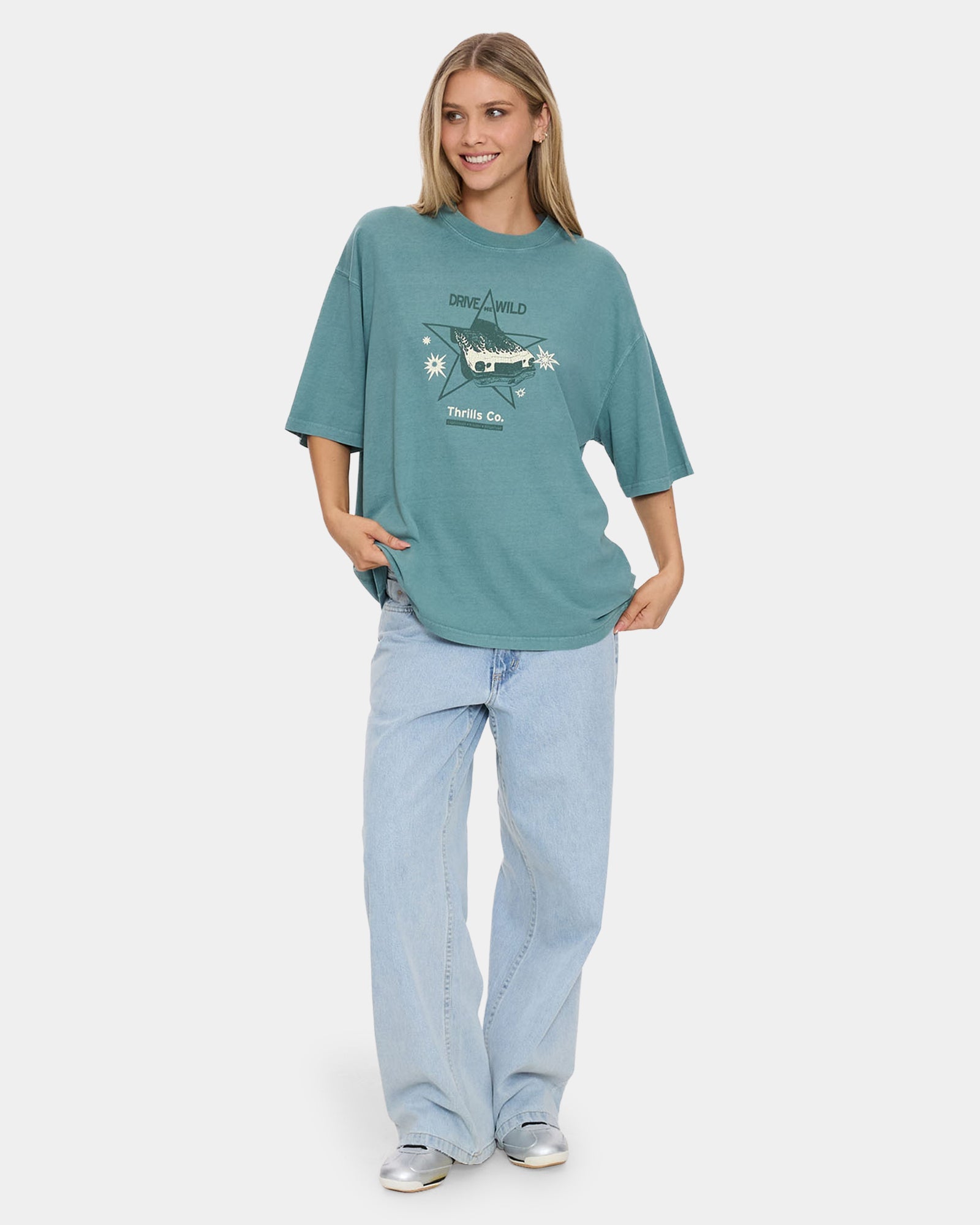 Womens Drive Me Wild Oversized T-Shirt