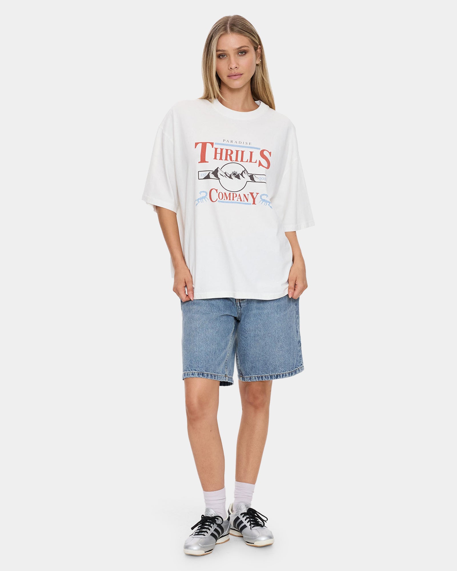 Womens Touch The Sky Oversized T-Shirt