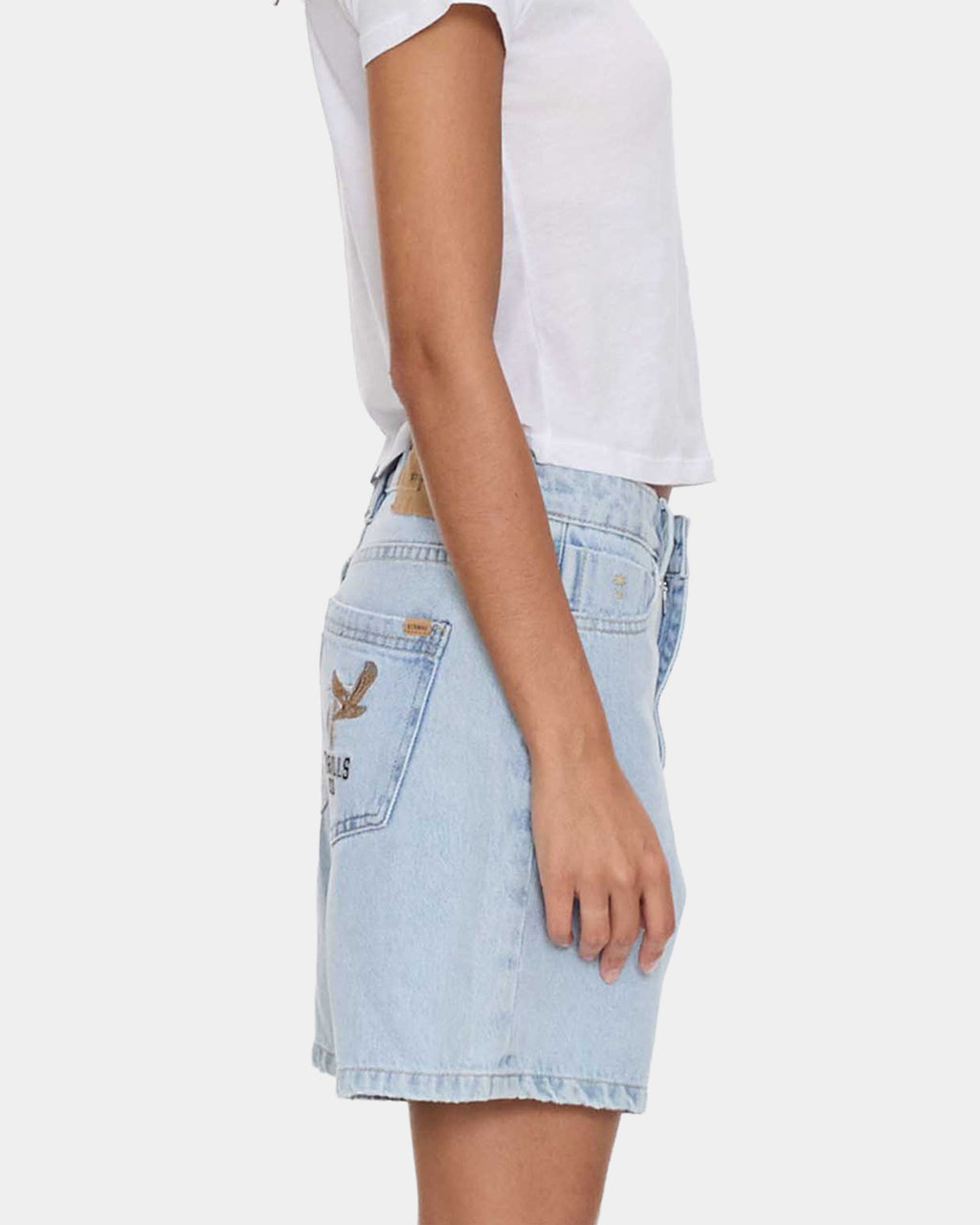 Womens Billie Low Rise Baggy Denim Shorts