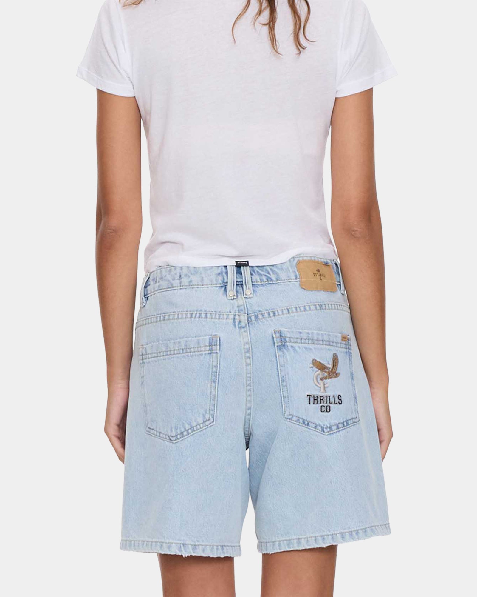 Womens Billie Low Rise Baggy Denim Shorts