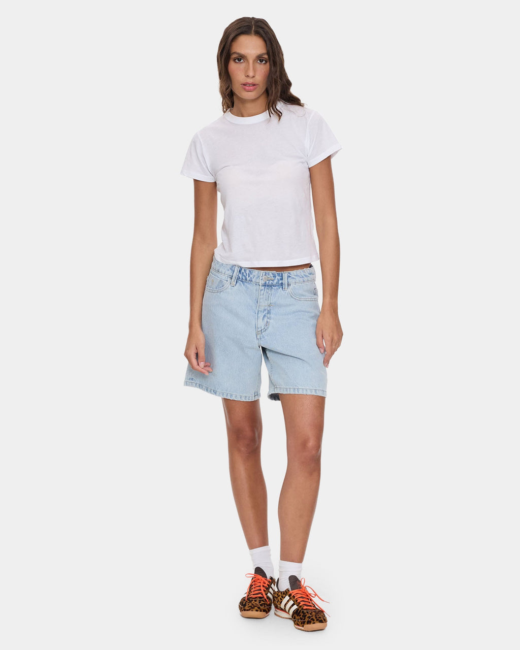 Womens Billie Low Rise Baggy Denim Shorts