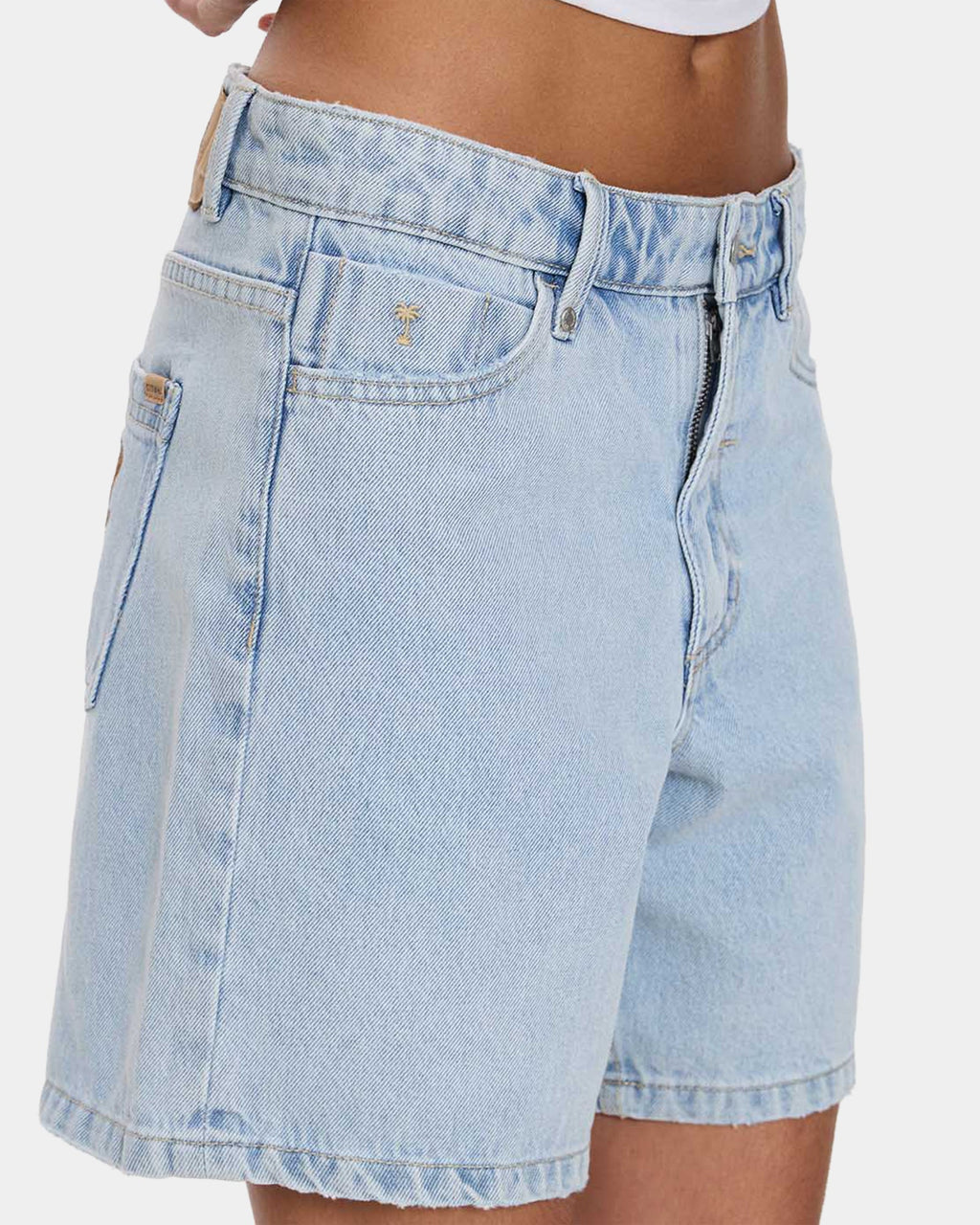 Womens Billie Low Rise Baggy Denim Shorts