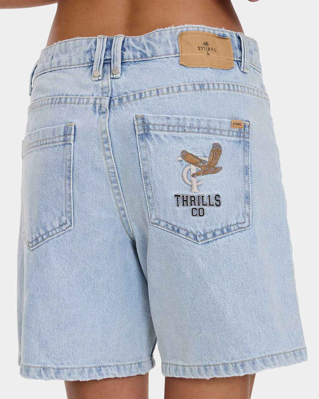 Womens Billie Low Rise Baggy Denim Shorts