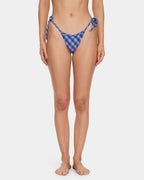Womens High Speed Check String Bikini Bottom