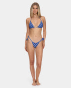 Womens High Speed Check String Bikini Bottom