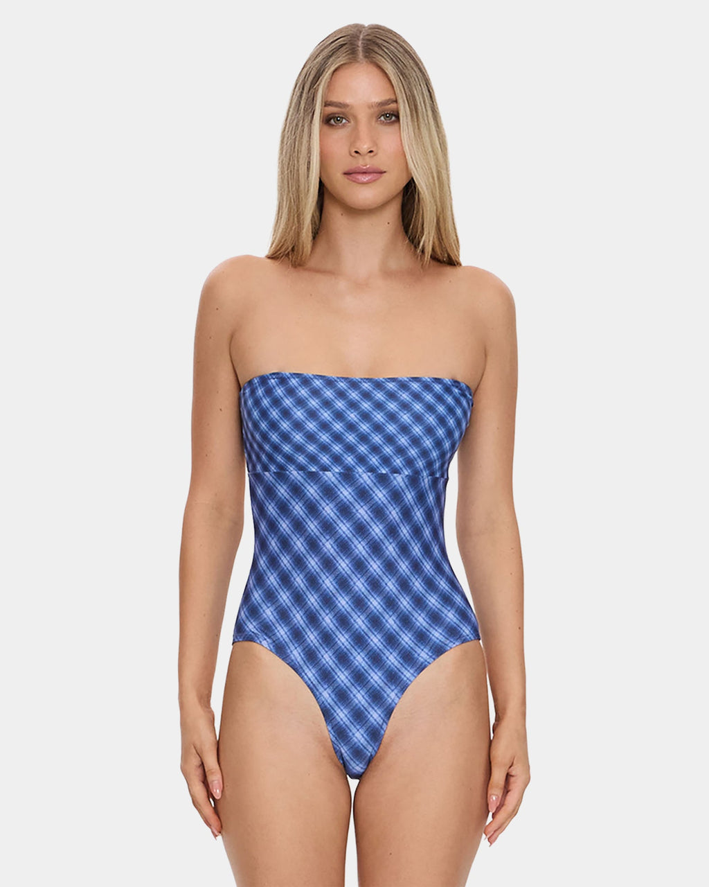 Womens High Speed Check String One Piece