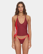Womens Flash Back Halter Tank Top