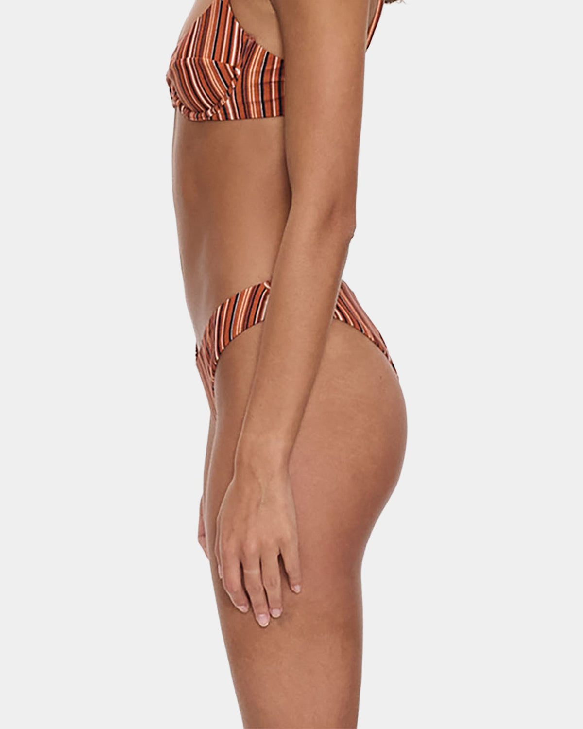 Womens Aftersun Stripe Classic Bikini Bottom