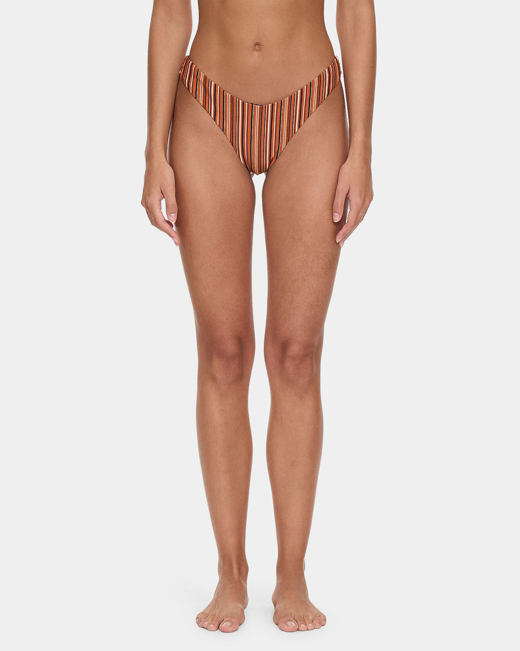 Womens Aftersun Stripe Classic Bikini Bottom