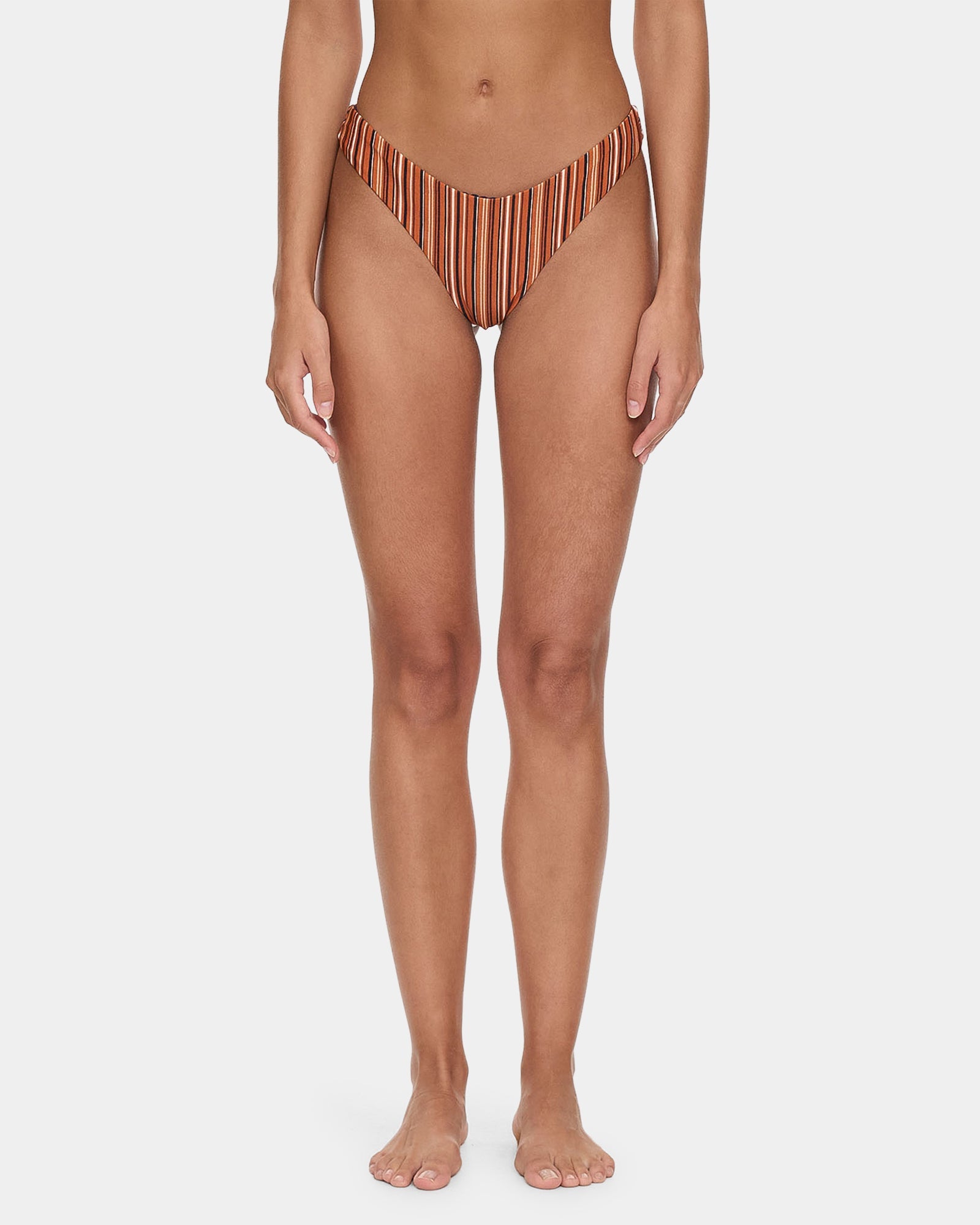 Womens Aftersun Stripe Classic Bikini Bottom