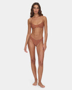 Womens Aftersun Stripe Classic Bikini Bottom