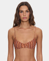Womens Aftersun Stripe Underwire Bikini Top