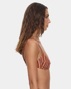Womens Aftersun Stripe Underwire Bikini Top