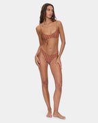 Womens Aftersun Stripe Underwire Bikini Top
