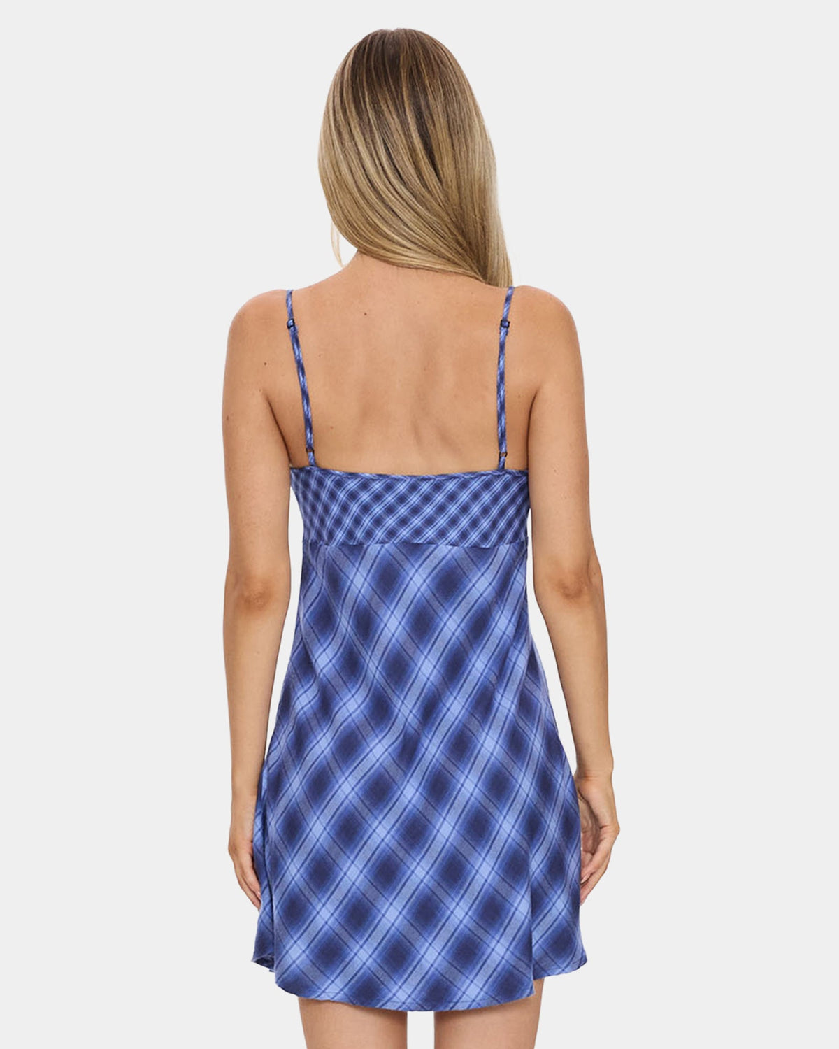 Womens High Speed Check Mini Dress
