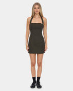 Womens Lost Control Halter Mini Dress