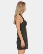 Womens Lost Control Halter Mini Dress