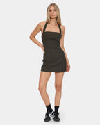 Womens Lost Control Halter Mini Dress