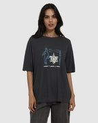 WOMENS EUPHORIC CO-EXISTENCE HEMP BOX T-SHIRT