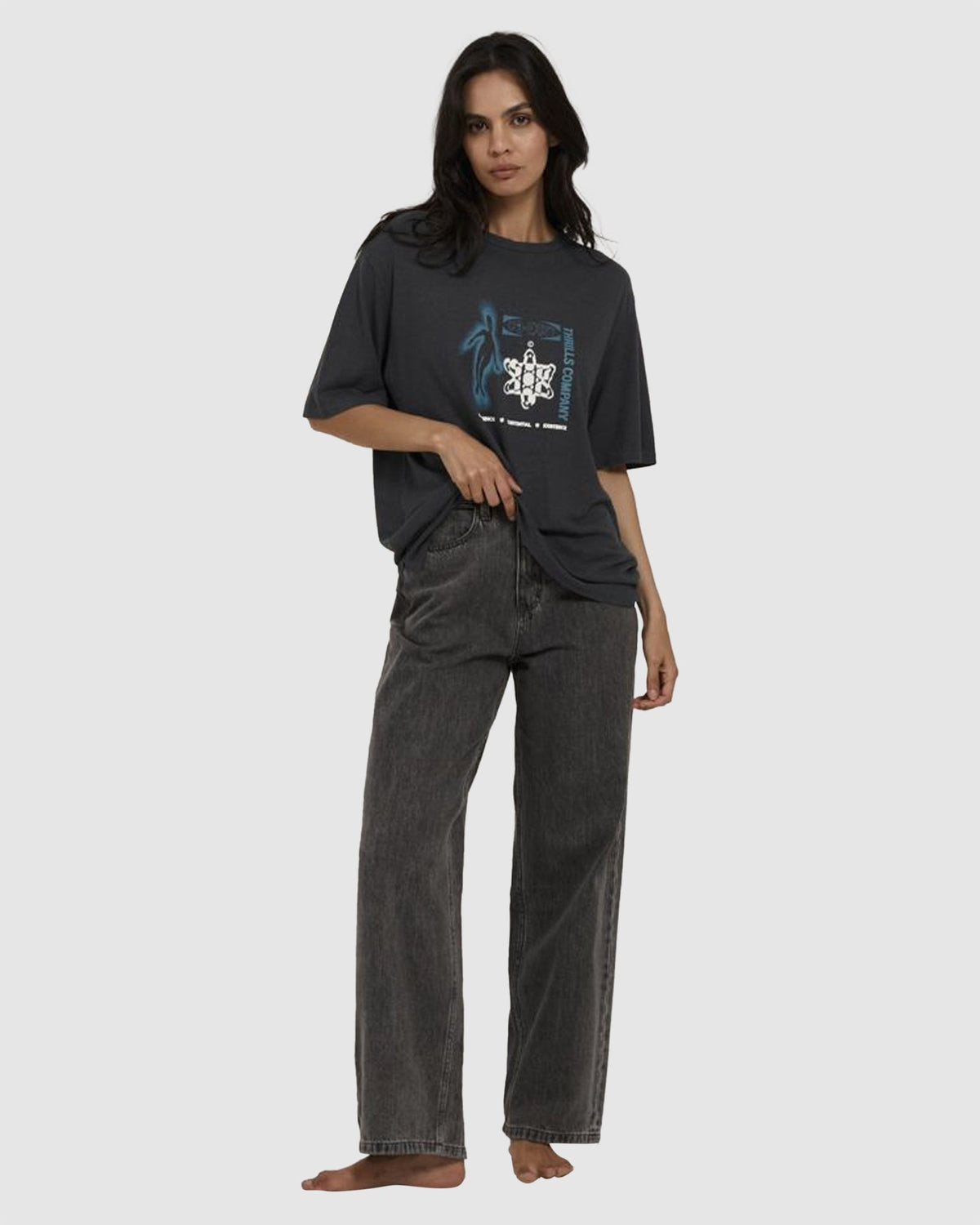 WOMENS EUPHORIC CO-EXISTENCE HEMP BOX T-SHIRT