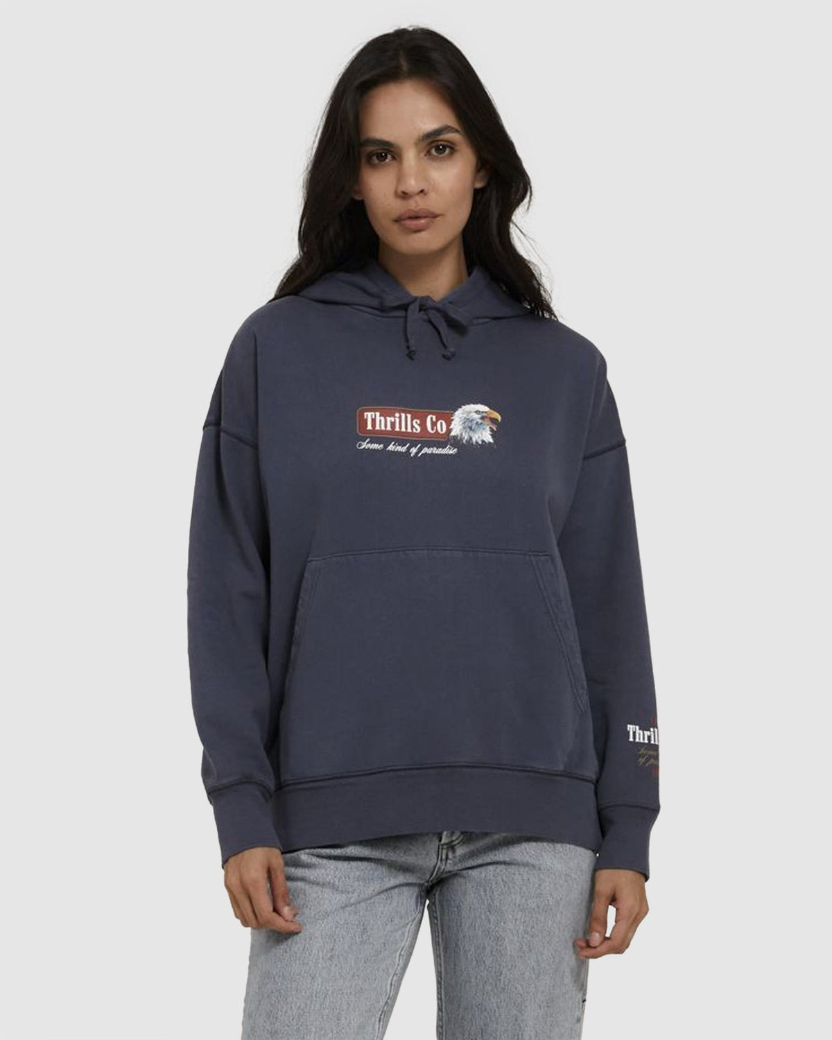 WOMENS HEAVY STRENGTH FLEECE HOODIE