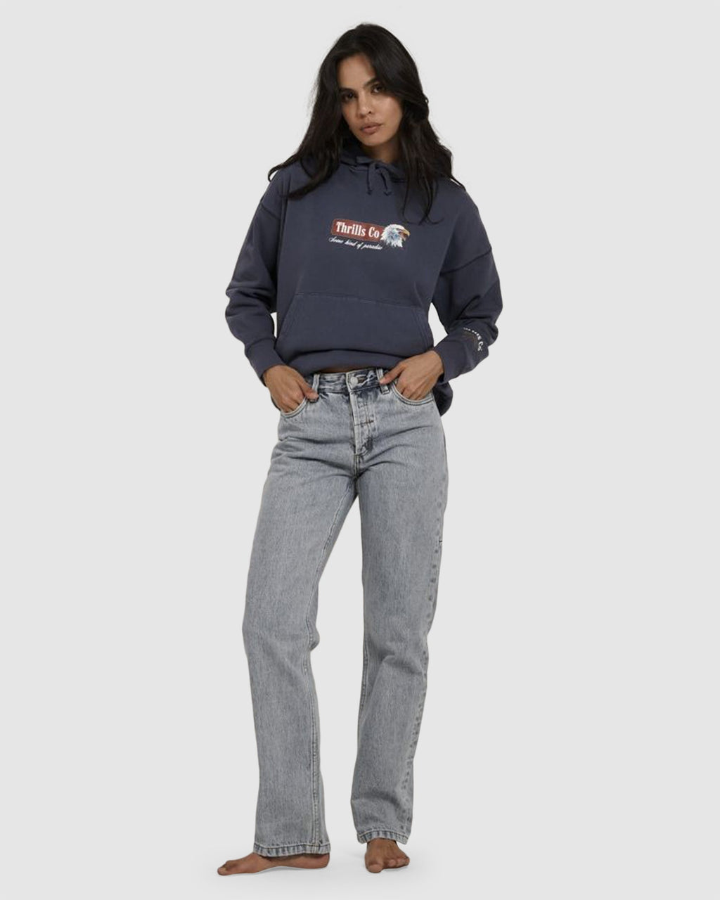 WOMENS HEAVY STRENGTH FLEECE HOODIE