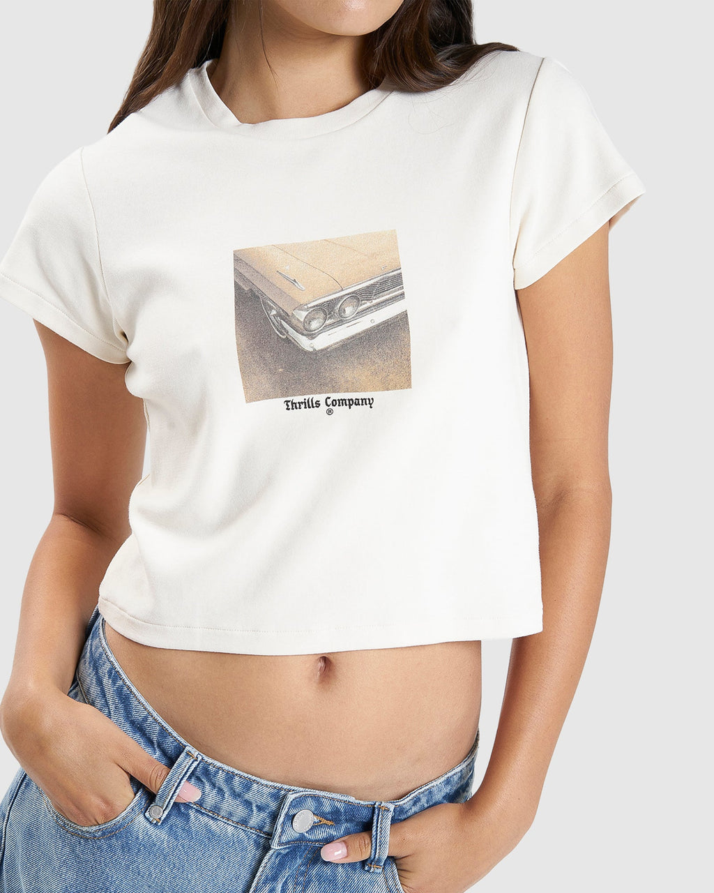 WOMENS OLD AND GOLD MINI T-SHIRT