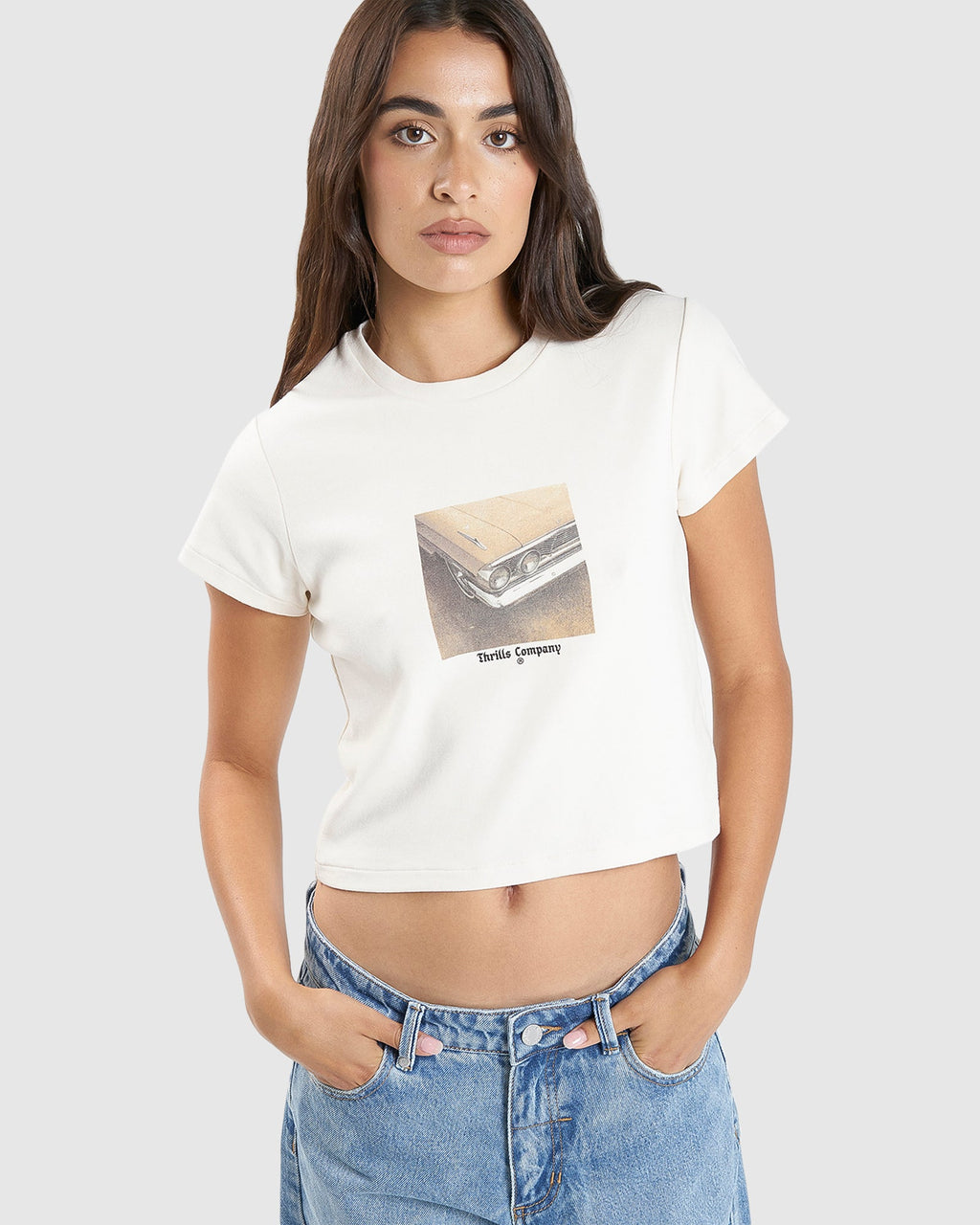 WOMENS OLD AND GOLD MINI T-SHIRT