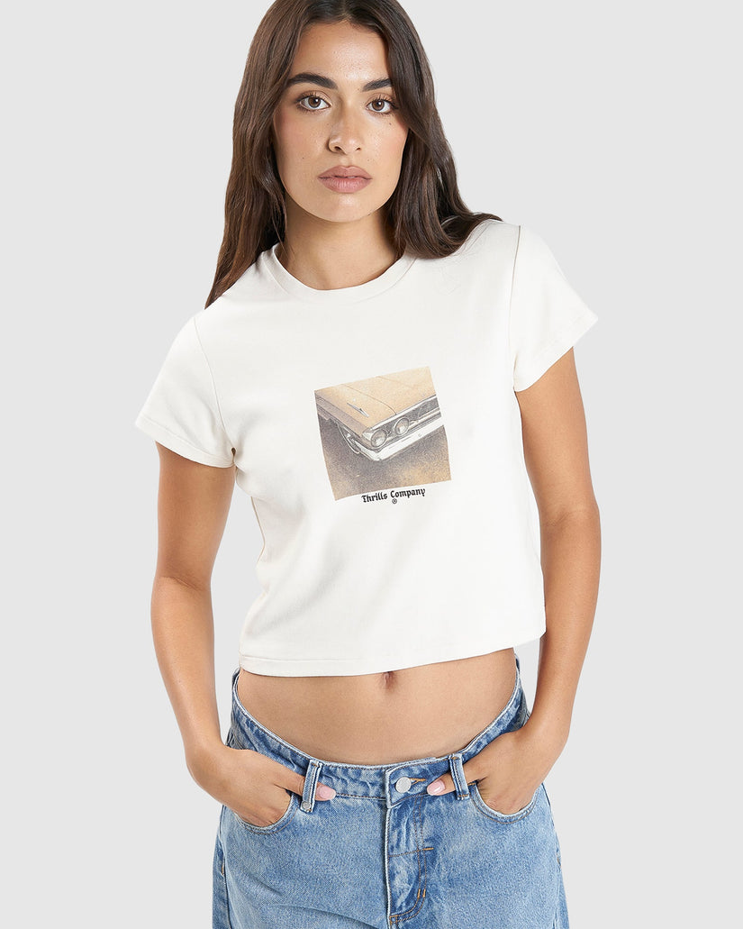 WOMENS OLD AND GOLD MINI T-SHIRT