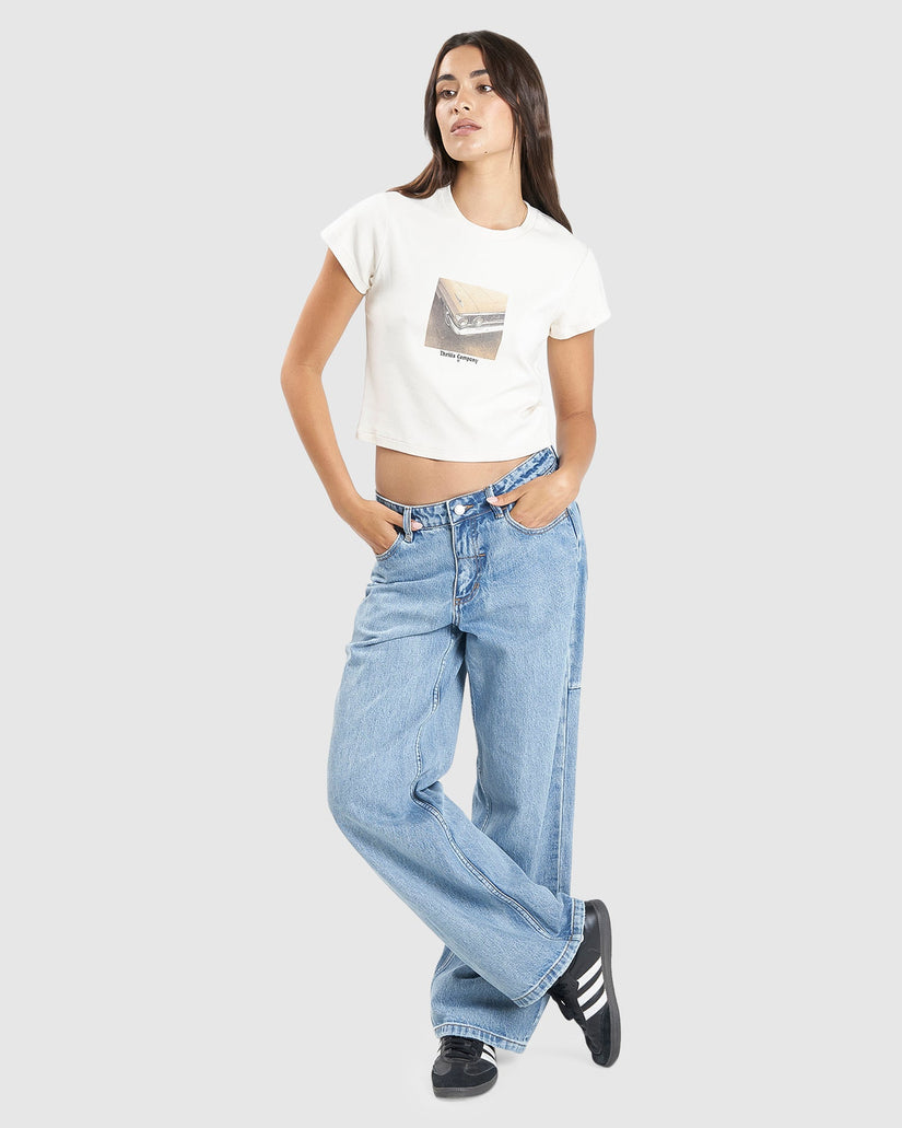 WOMENS OLD AND GOLD MINI T-SHIRT