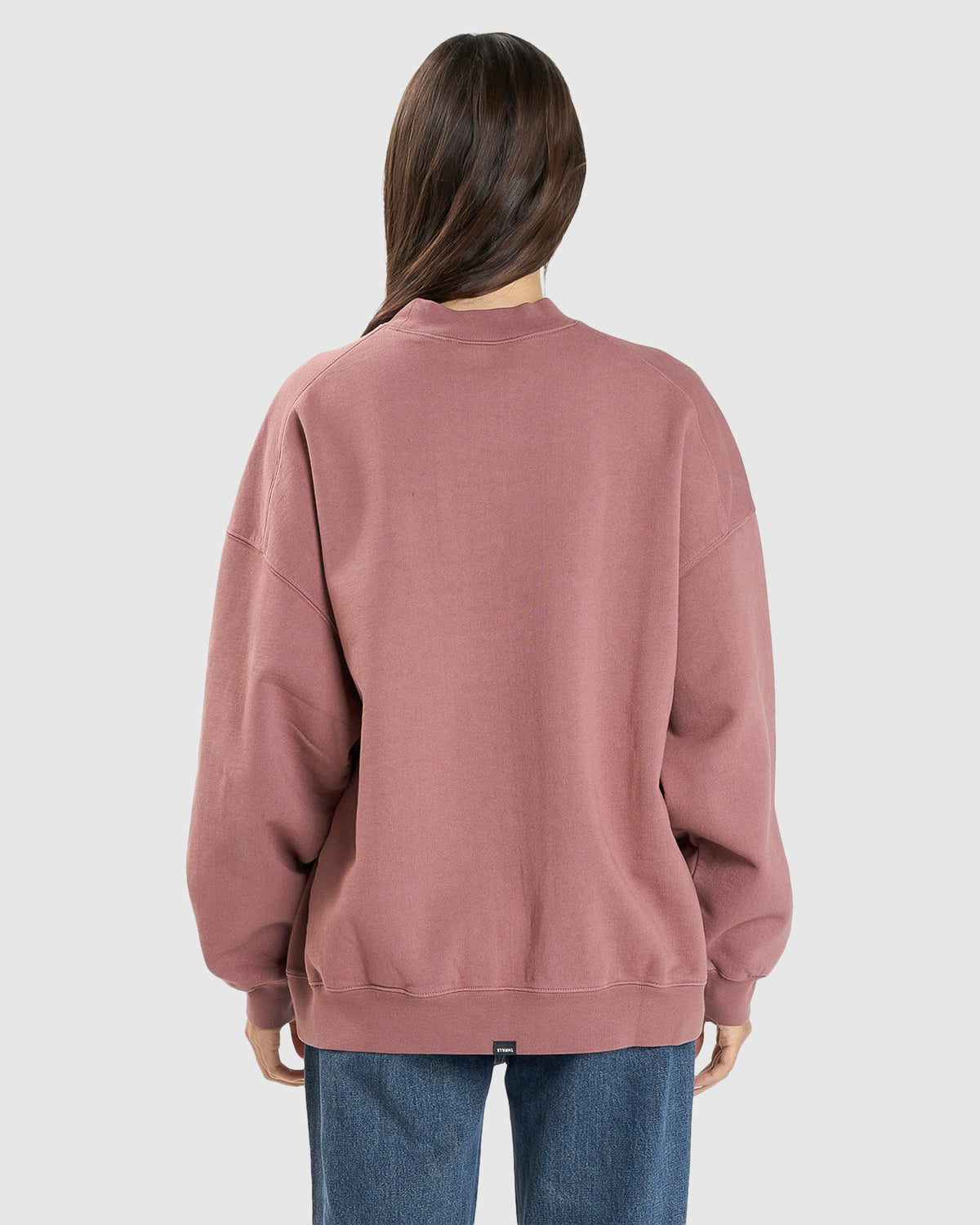 WOMENS DARK COSMOS COCOON PANEL CREW NECK