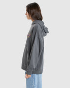 WOMENS BUILT FOR SPEED COCOON PANEL PULLOVER HOODIE