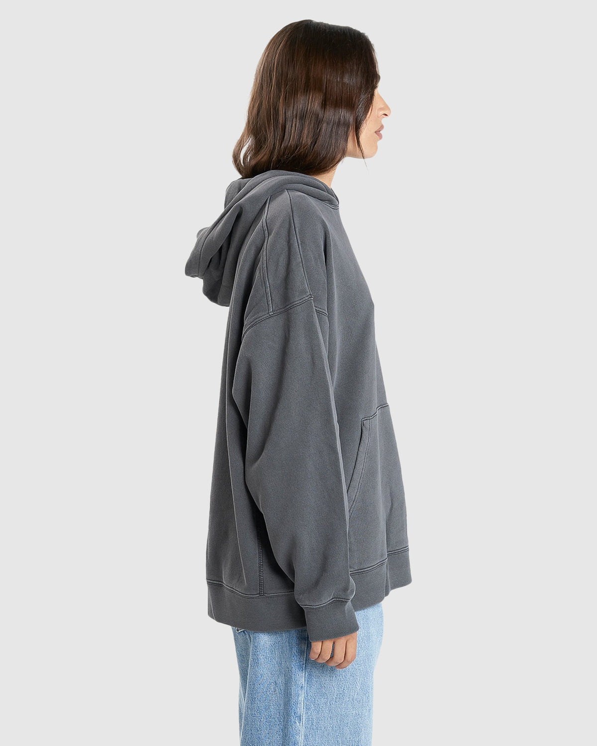 WOMENS BUILT FOR SPEED COCOON PANEL PULLOVER HOODIE