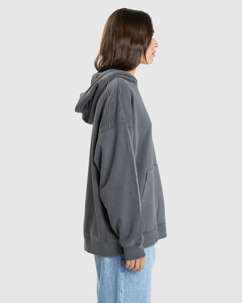 WOMENS BUILT FOR SPEED COCOON PANEL PULLOVER HOODIE