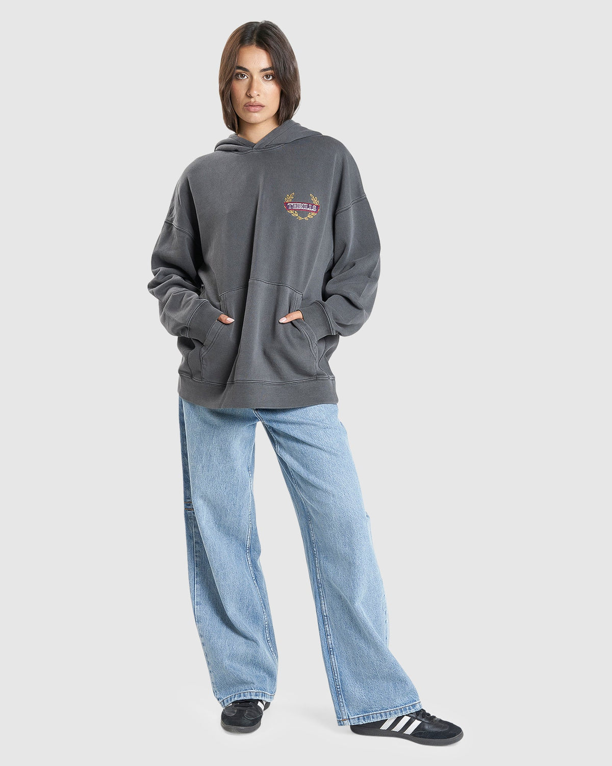 WOMENS BUILT FOR SPEED COCOON PANEL PULLOVER HOODIE