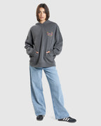 WOMENS BUILT FOR SPEED COCOON PANEL PULLOVER HOODIE