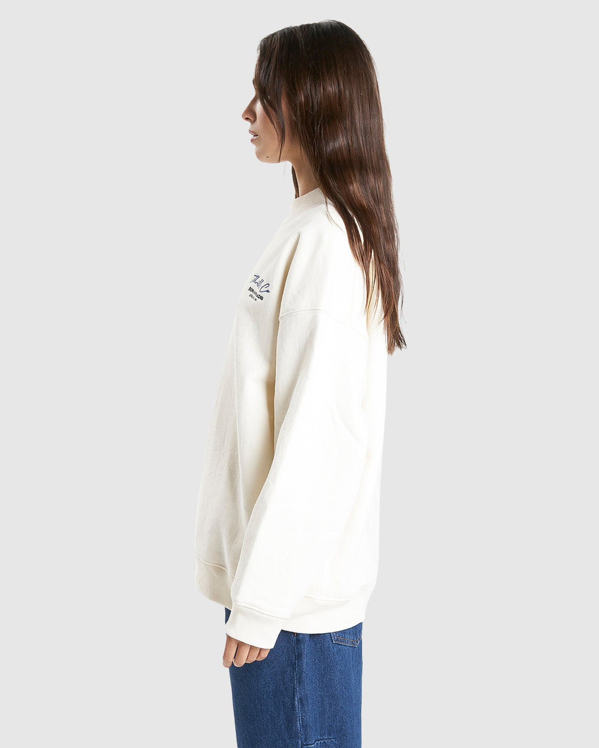 WOMENS SIGNATURE COCOON PANEL CREW NECK