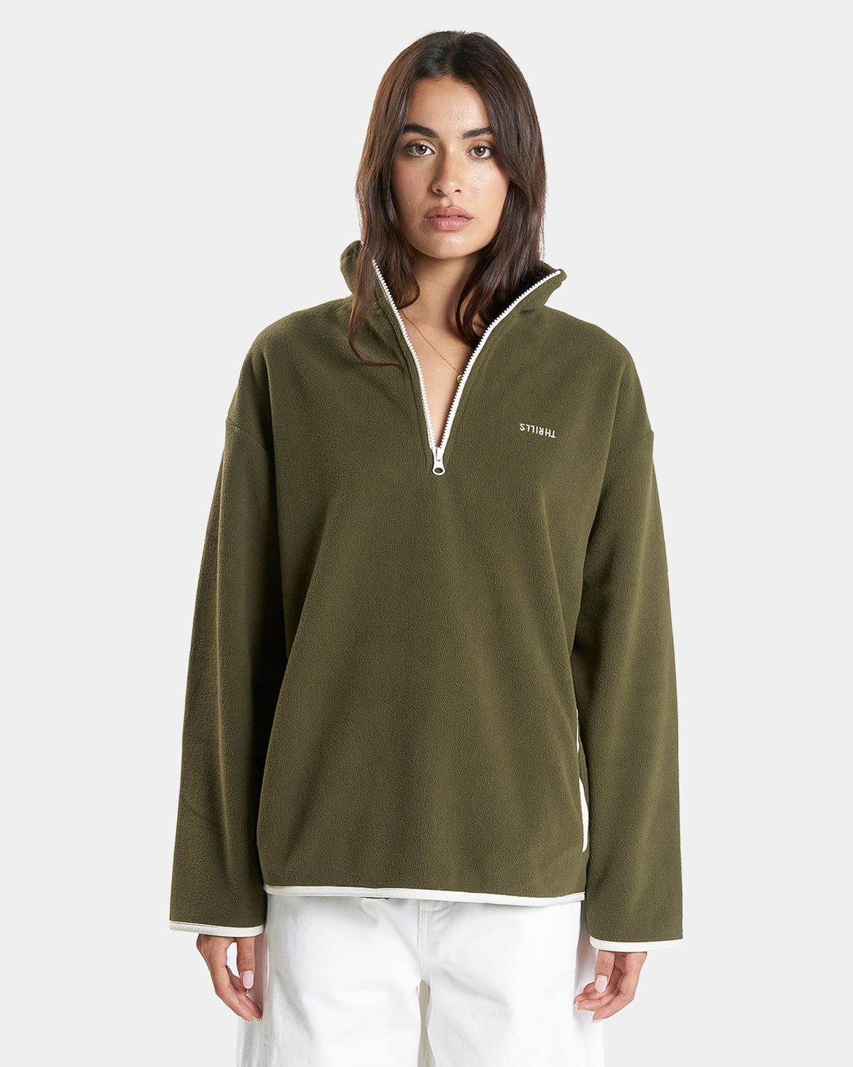 WOMENS CAMERON POLAR QUARTER ZIP FLEECE JUMPER