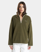 WOMENS CAMERON POLAR QUARTER ZIP FLEECE JUMPER
