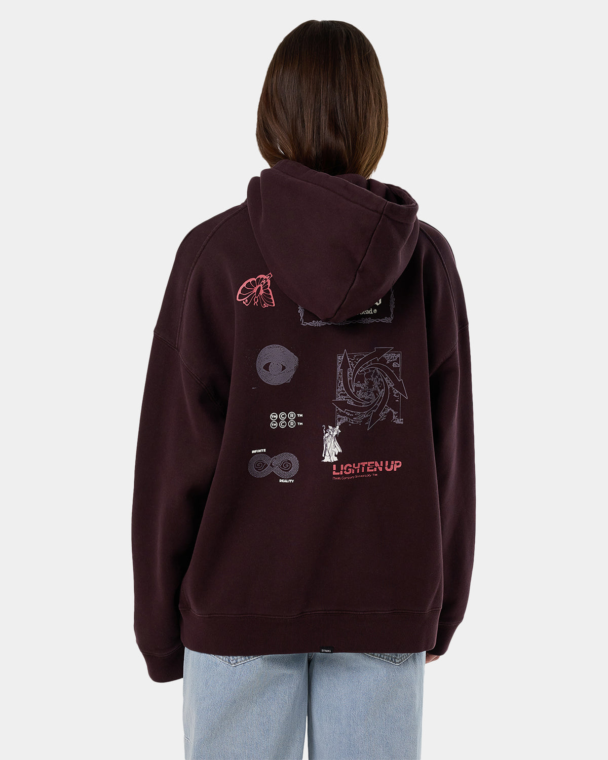 Womens Lighten Up Cocoon Panel Pullover Hoodie
