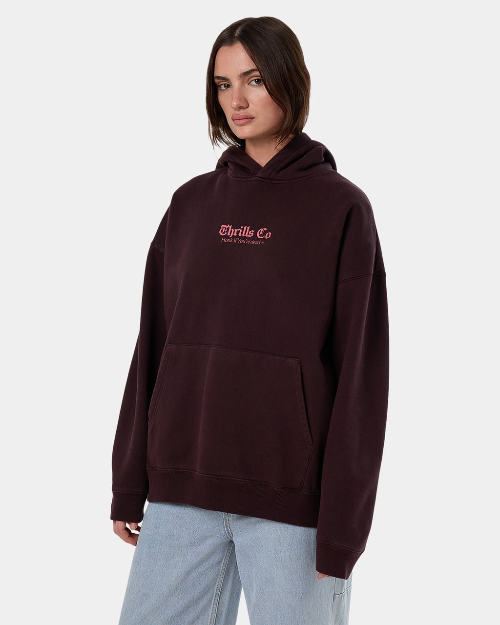 Womens Lighten Up Cocoon Panel Pullover Hoodie